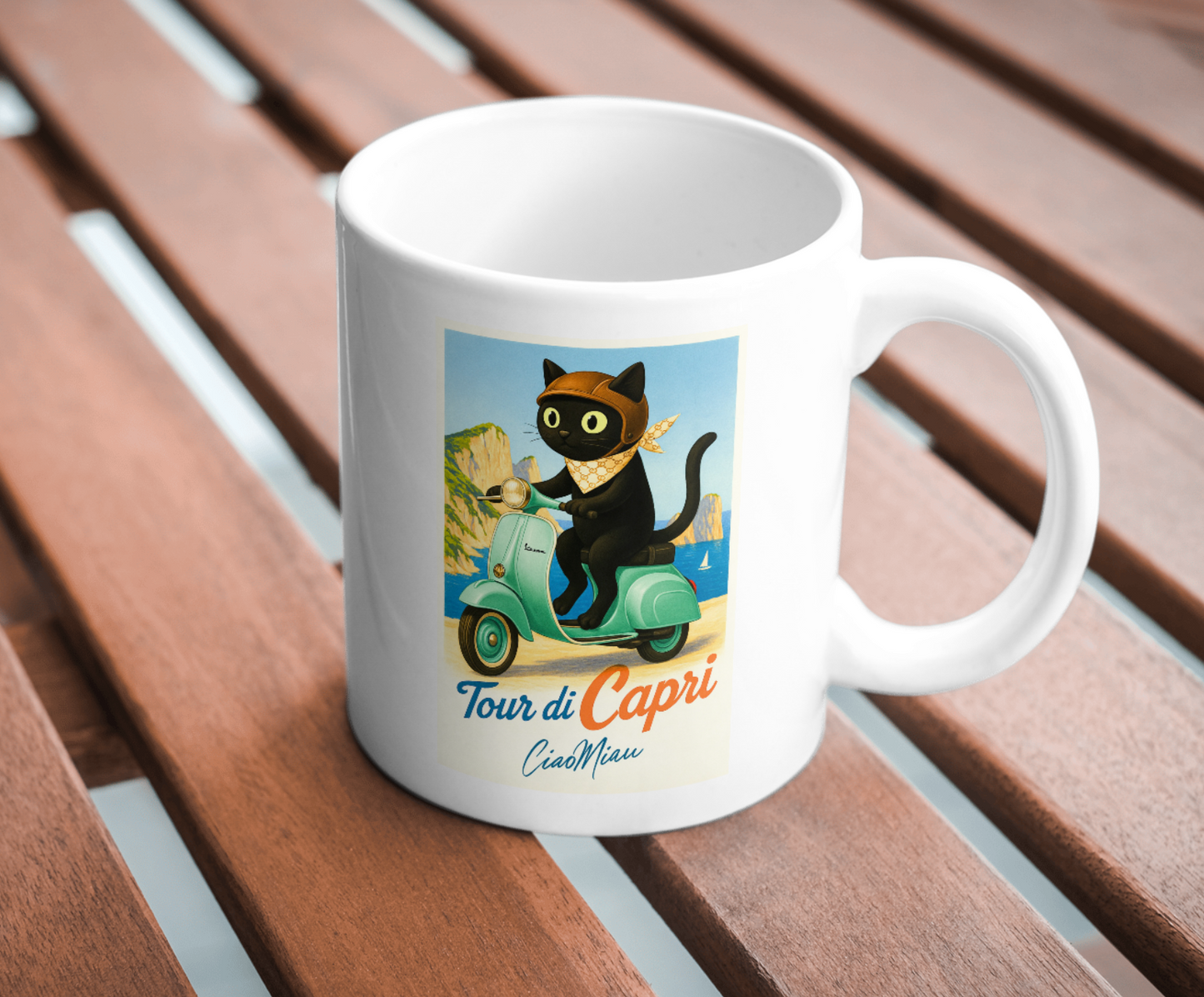 Keramiktasse „Tour di Capri“