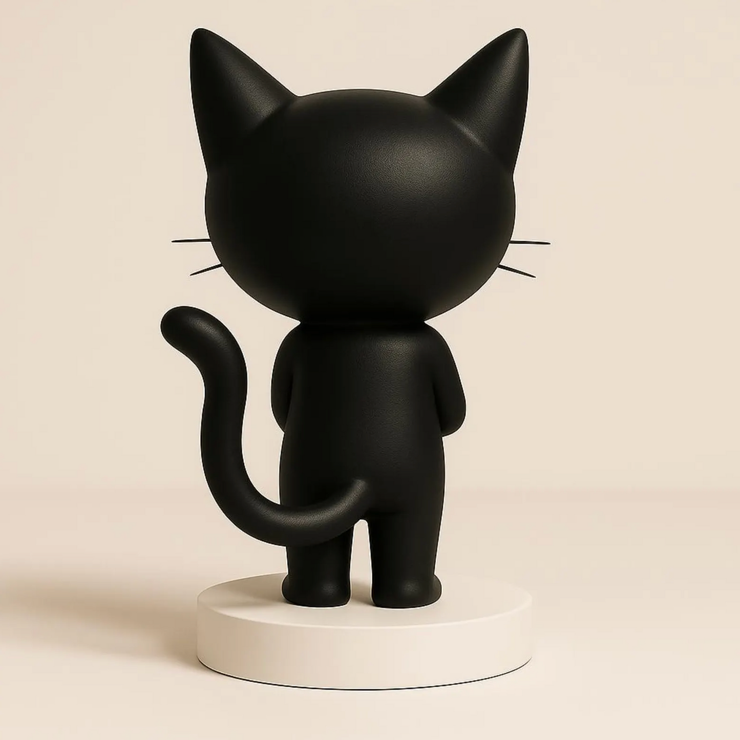 CiaoMiau Skulptur – limitierte Designfigur | Kunstobjekt in Schwarz