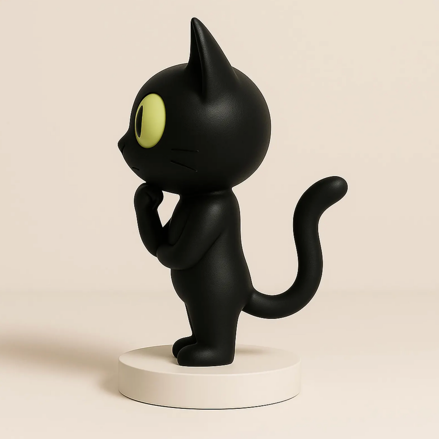 CiaoMiau Skulptur – limitierte Designfigur | Kunstobjekt in Schwarz